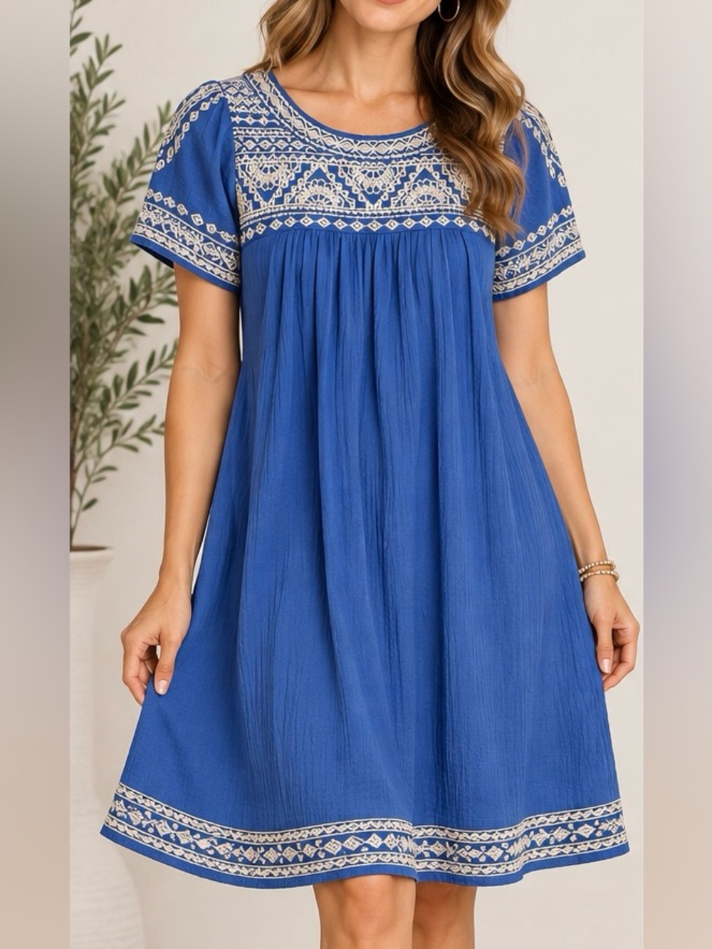 Lucky brand embroidered dress